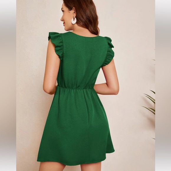 NWOT: 2/$25 Green Mini Dress - Picture 4 of 8